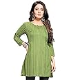 Shiv Textiles Rayon Fabric Printed Round Neck Short Kurtis for Women Top Dresses Kurti for Ladies & Girls Kurtis