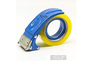 Prosun Pistolet Dévidoir de Ruban Adhésif 50mm (2 Pouces), Dévidoir Manuel pour ruban adhésif d'emballage, TG02, Bleu