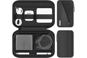 Lacdo Organizer Cavi Borse Accessori Elettronici Borsa da Viaggio Custodia Cavi Cavo da viaggio per Caricabatterie, mouse, cavo, chiavetta USB, scheda SD, power bank Borsa piccola, Nero