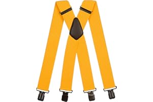 Olata Tirantes Extra Anchos para Hombre – 5 cm de Ancho, Resistentes y Ajustables con Clips Sólidos, Ideales para el Trabajo y Vestimenta Elegante