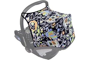 INCONNU BAMBINIWELT Sonnenverdeck UV50+ für Maxi-Cosi Cabriofix, Sonnendach Babyschale, Autositz EULE (Eule $8)