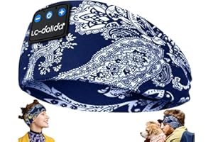 LC-dolida Auriculares Inalambricos Bluetooth Diadema, Cascos Bluetooth Diadema Auriculares Banda Diademas Deportivas con Altavoces Estéreo de Alta Fidelidad para Correr,Viajes y Relax