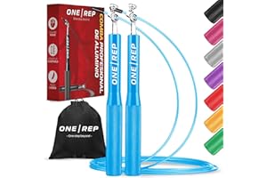 ONE REP | Comba Profesional de Aluminio Ajustable – Cuerda de Saltar para Crossfit, Boxeo y Fitness | Jump Rope Ligera y Rápida con Rodamientos 360° Antideslizante