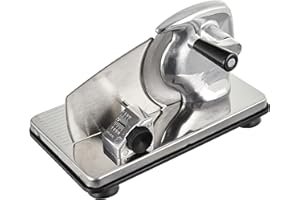 Ilsa Cortadora de fiambres INOX con ventosas, Plateado, Centimeters