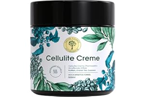 ‎GRÜNE VALERIE NATURKOSMETIK GRÜNE VALERIE® Cellulite Creme - Thermoaktive Creme - XXL 500ml - Straffende Körper Creme/Gel mit Koffein, Guarana, Powerformel x 10 sehr beliebt bei Orangenhaut und Cellulite