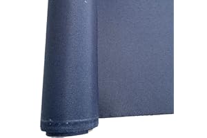 E. U. FABRICS LTD EU Fabrics 7oz PU Coated Outdoor Waterproof Fabric - Water-Proof, Tear Resistant, Cloth for Outdoor Garden Furniture, Sewing Material for Crafts and Hobbies - 150cm Wide (Navy)