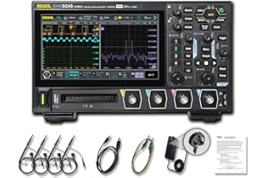 RIGOL DHO924S Portable Digital Oscilloscope, 250MHz Bandwidth, 4 Analog Channels, 16 Digital Channels, 12-bit Vertical Resolution, supports Bode Plot Analysis, integrated 25MHz Signal Generator