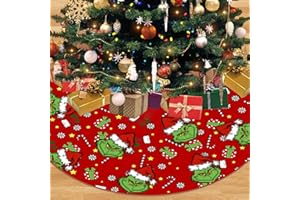 GIUGIO Weihnachtsbaumrock, Weihnachtsbaum Röcke für Urlaub Party, Baum Rock für Weihnachtsbaum-Dekorationen, Weihnachtsbaum Decke für Heimdekoration für Weihnachtsfeier (92cm)