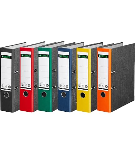 Leitz 1010-50 Qualitäts-Ordner Plastik-Cover (A4 breit| 5er Pack, Hellblau Leitz 1010-50 Qualitäts-Ordner Plastik-Cover (A4 breit| 5er Pack, Hellblau