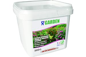R'GARDEN R’Garden | Engrais Organique Rosier et Arbustes à Fleurs | Engrais Ecologique | Fertilisant Naturel | Nourrit en Profondeur | Facile d’Utilisation | 500G