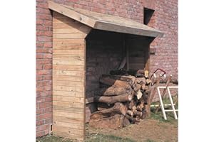 MCTIES Madeira Abri à bûches en Bois - 3 stères