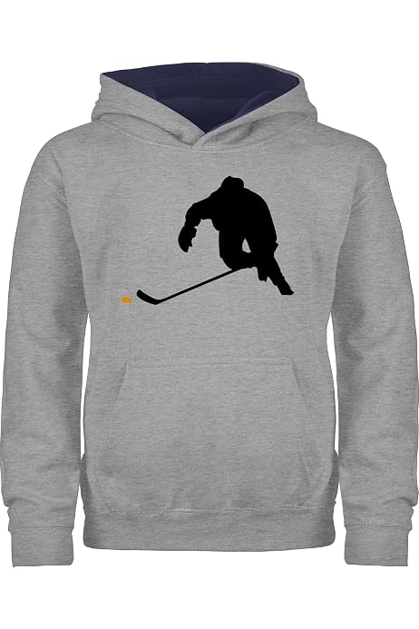 Sweat à Capuche Enfant 'Je Peux Pas J'ai Hockey' - Premium - Poche Kangourou - Coton Confortable