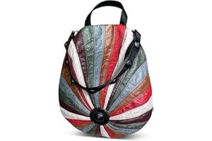 DEEVORCA Mochilas de Mujer Exquisito y Generoso Mochila Mujer Mochila con Correa de Hombro Extraíble Dobles Bolsos Escolares de Mujeres Mochila de Viaje Mochila para Citas Impermeable PU Cuero Rojo
