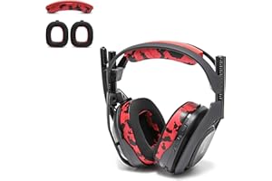 WC Mod Kit A50 - Cooling Gel Earpads + Headband Replacement for Astro A50 Gen 4, Gen 5 & A50X by Wicked Cushions | Enhanced Comfort, Cooling & Durability | Red Camo