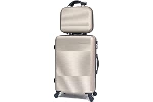 CELIMS Valigia da viaggio 65 cm e beauty case, 65cm & Vanity