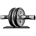 Ultrasport Bauchtrainer AB Roller / AB Trainer inkl. Knieauflage, Bauchtraining für Männer und Frauen, Bauchmuskelroller mit 
