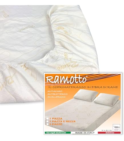 Bonazzi Home Stuoia biomagnetica FIR, coprimaterasso per magnetoterapia, 6 bande magnetiche a potenza differenziata, 100% MADE IN ITALY (120x190
