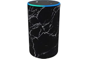 Kit Amazon Echo (2nd Generation) Smart Speaker Shell Sleeve Replacement Case/Protective Cover Speaker Stand For Your Alexa Smart Home Speaker - Black Marble