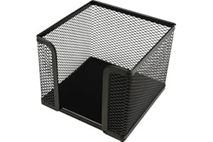 helit h2518495 – Bloc-notes Mesh, 10 x 10 x 8 cm, noir