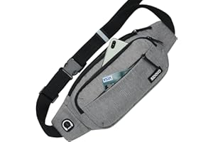 SINNO Bumbags for Men Waist Pack Fanny Pack for Women Bum Bag with 4-Zipper Pockets for Biking Running Jogging Traveling Outdoors Workout Cycling Fitness Hiking