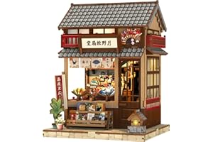 Cutefun Book Nook Kit – Kit DIY in miniatura per adulti - book nook japan casetta - DIY Case delle bambole, Regalo per adulti amanti della lettura (Tsukino Eogi-dou)