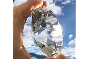 FAIRY TAIL & GLITZER FEE Glasdiamant Kristallglas 10 cm Diamant Brillant 8 cm 7 cm 5 cm Dekodiamant Glas (Klar, 5)