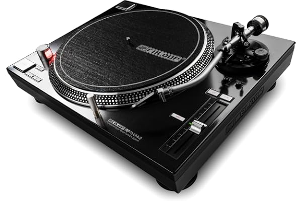 Reloop RP-7000 MK2 - Platine DJ Professionnelle avec entraînement Direct Upper Torque Quartz, Nouvelle Base de Bras de Lecture, réglable en Hauteur statiquement