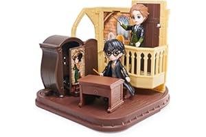 Wizarding World 6066026 Harry Potter Magical Minis, Défense Contre Les Arts Sombres Kit de Jeu avec 2 Figurines, 5 Accessoires, Jouet pour Enfants, 1