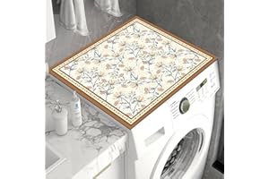 Cubierta Para Lavadora, Cubierta Superior para Lavadora y Secadora, Protección Funda Antipolvo Lavadora Universal, Antideslizante Funda Lavadora, Antideslizantes Protectoras de la Cubierta