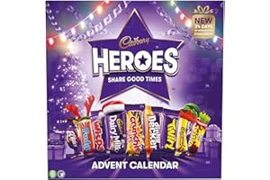 Cadbury Calendario de Adviento de Heroes 230g, el regalo de Navidad perfecto, descubrir, comunicarse y disfrutar, Paquete de 2