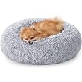 FluffyDream Donut Hundebett – Rund, Flauschig & Waschbar In Grau (61 Cm Für Hunde Bis 11,3 Kg)