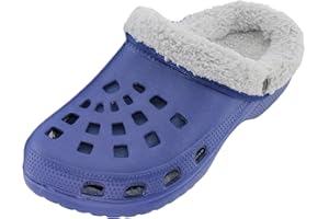 Brandsseller Clog Mules/Sabots pour Homme| Chaussures pour Jardin avec Doublure – Coloris: Bleu/Gris, Bleu/Turquoise, Marron/Beige, Gris/Noir, Gris/Rouge et Pink/Gris – Pointures : 36 – 45 de