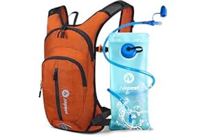 Nepest Hydration Pack Backpack with 2L Water Bladder, Lightweight Water Backpack for Hiking, Running, Biking