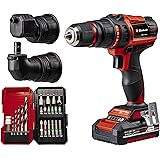 Einhell Trapano avvitatore a batteria TE-CD 18/45 3X-Li +22 1x2,0 Ah PXC (mandrino amovibile, attacco angolare, attacco eccen