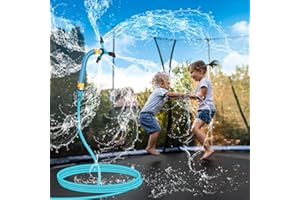 SYNORATORY Trampoline Water Play Sprinklers, Boys Girls Fun Summer Outdoor Water Game Trampoline Sprinkler Accessories