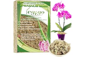 Legigo 100g Premium Sphagnum Moss Potting Mix- 4 L Natural Succulent Carnivorous Plants Moss Dried, Plant Growing Medium for Orchid Succulent Sarracenia Orchid Gardening Plants Reptiles