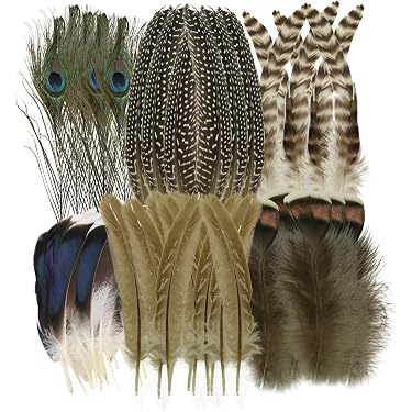 120 Piume Naturali Miste Per Fai-da-te – 4 Stili, 5-15 Cm, Per Decorazioni E Gioielli