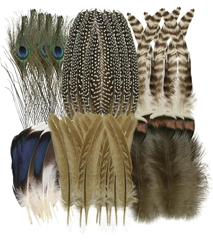 50 Piume Naturali Di Gallo 25-30 Cm - Per Artigianato, Costumi E Decorazioni - Foto 10