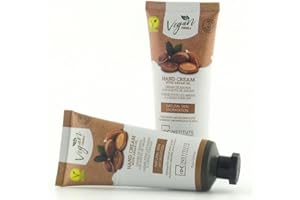 VITALITY VEGAN Crema de Manos Con Aceite de Argán Hidrata y Suaviza Tus Manos De Forma Natural. Uñas Más Fuertes. Fórmula No Grasa. Crema Manos Hidratante Vegana. Nutre La Piel Seca. 2 Tubos de 75ml
