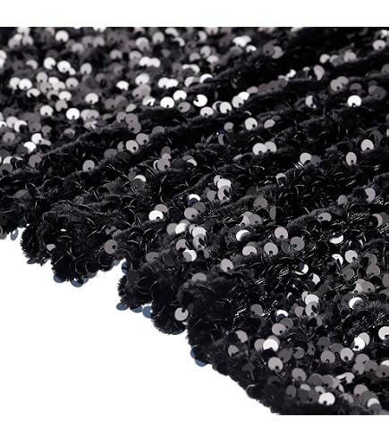 Tissu à Paillettes Irisé Au Mètre – Largeur 1,2 M – Paillettes 18 Mm – Pour Costumes, Décoration Fête, DIY - 4