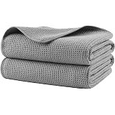 Polyte Waffle Microfiber Bath Towel Quick Dry 380 gsm 30x60 in