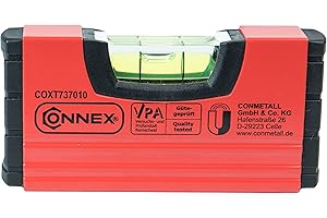 Connex COXT737010 Mini Niveau magnétique à bulles 10 cm
