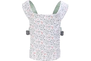 Miracle Baby Porte-bébé pour Enfants, Transport Avant et Arrière avec Sangles Réglables pour Filles, Accessoires de Poupée Porte-Jouets en Peluche pour Enfants, 100% Coton