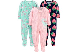Simple Joys by Carter's Baby Girls Toddler Sleepers (Pack of 3)