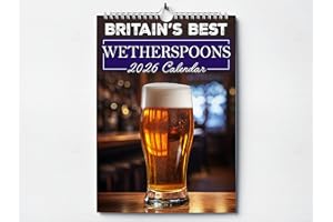 THE CALENDAR CARTEL Britain's Best Wetherspoons 2026 Calendar | Funny Christmas Secret Santa Gift | Stocking Filler Gift Ideas Him | Rude Joke Birthday Present