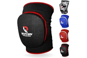 REPTON FITNESS GEARS Protective Knee Pads | Elasticated Gel Padded Knee Support Sleeves for Work, Gardening, and Sports | Thick Poly-Cotton, Anti-Slip, Comfortable Knee Pads for Men & Women (Black, L/XL)