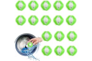 HOME HOLIC 16 Stücke Tierhaarentferner Waschmaschine Haarfänger Waschmaschine Hundehaare Waschmaschine Wiederverwendbar Fusselbälle für Die Waschmaschine Fusselbälle Waschmaschine (Grünn)