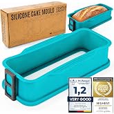 GOODS+GADGETS&reg; Removable Silicone Mould with Glass Bottom 23 cm | No rust, no leaks, no paint - dishwasher safe - from direct