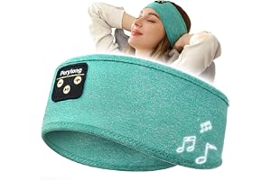 Sömnhörlurar, Perytong Bluetooth -sovhörlurar Pannband Mjukt elastiskt Bekvämt Bluetooth -huvudband, Coola tekniska prylar So