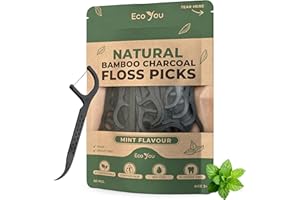 EcoYou Biodegradable Floss Picks | 50 Count (1 Pack) | Mint Flavor, Candelilla Wax | Sustainable & Reusable | Vegan & Cruelty-Free | Eco Floss | Pfas Free